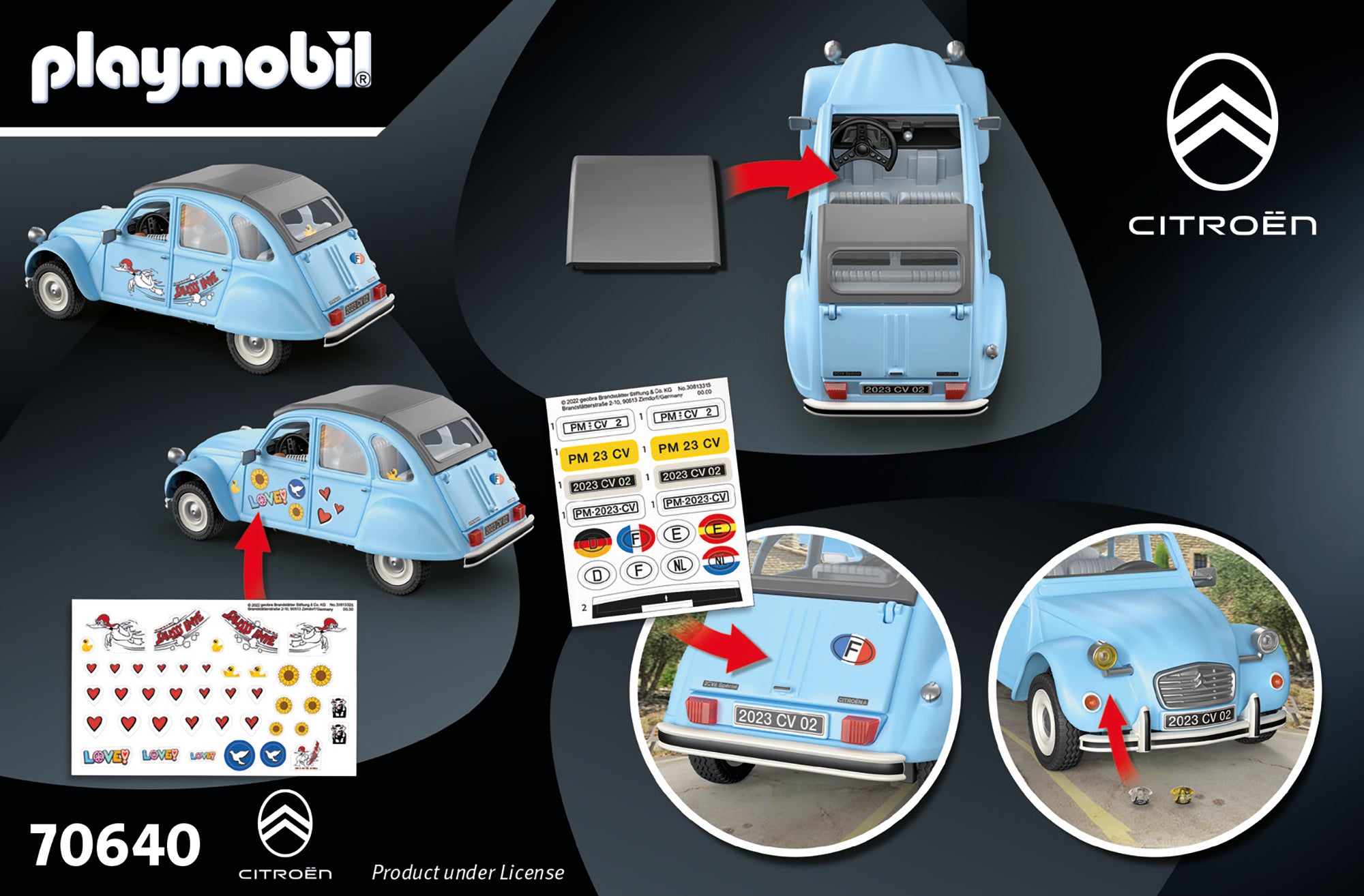  Playmobil 70640 Citroën 2CV- New 2023 : Toys & Games