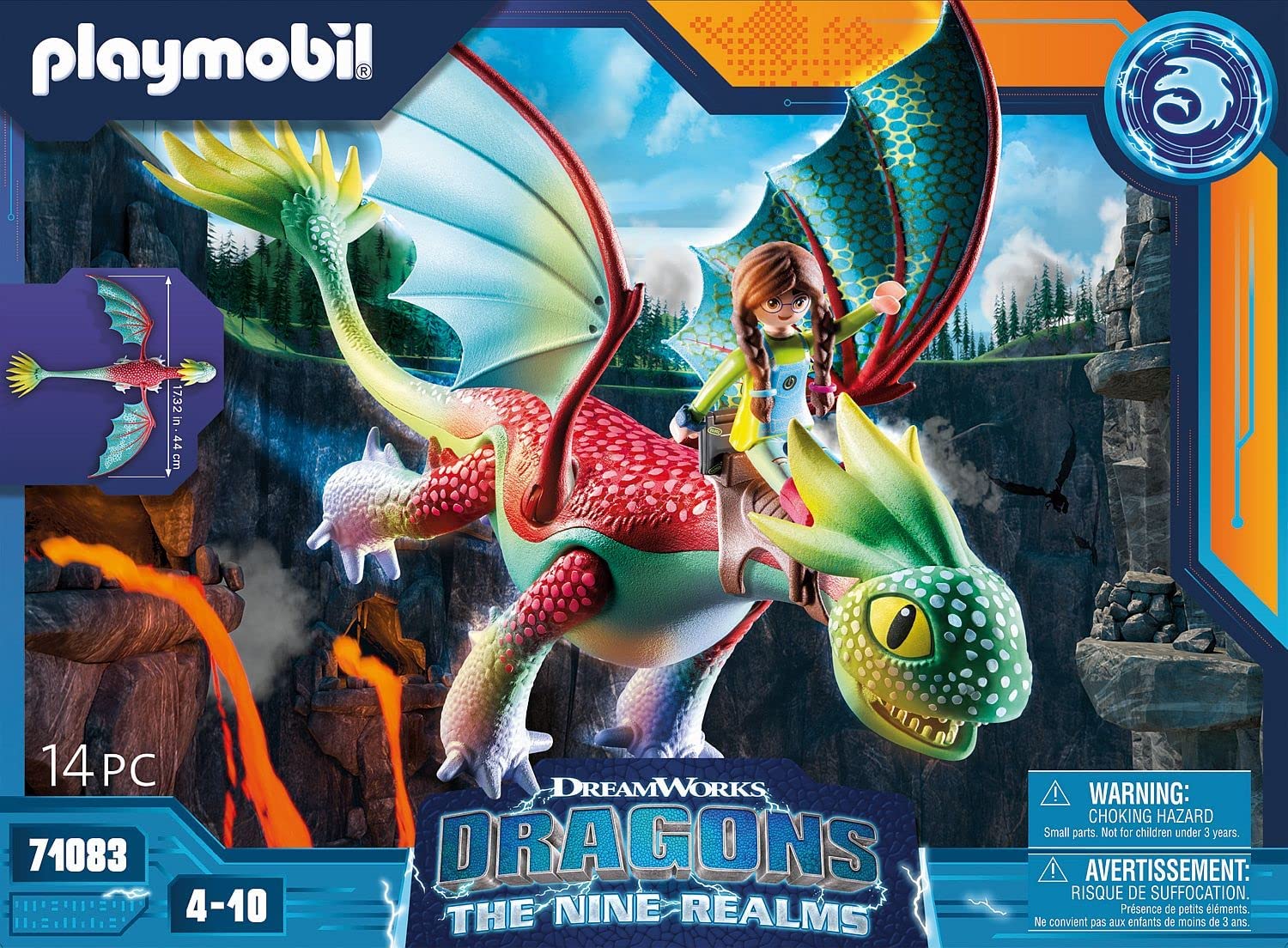 Playmobil Dragon Dreamworks set des 2 enfants d'Harold & Astrid