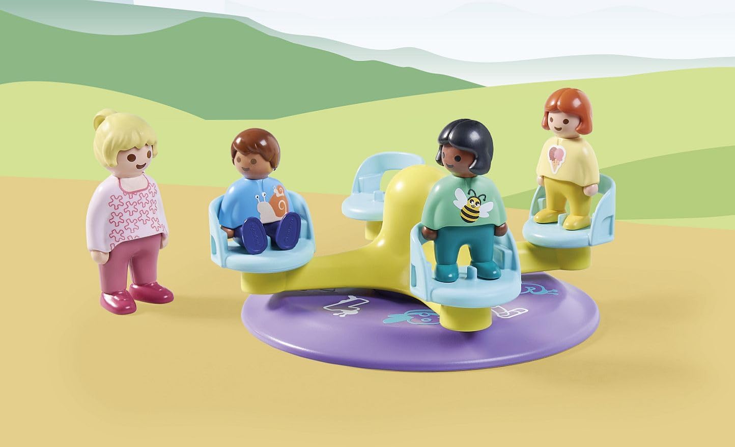  Playmobil 1.2.3: Rocking Snail with Rattle Feature : Toys &  Games