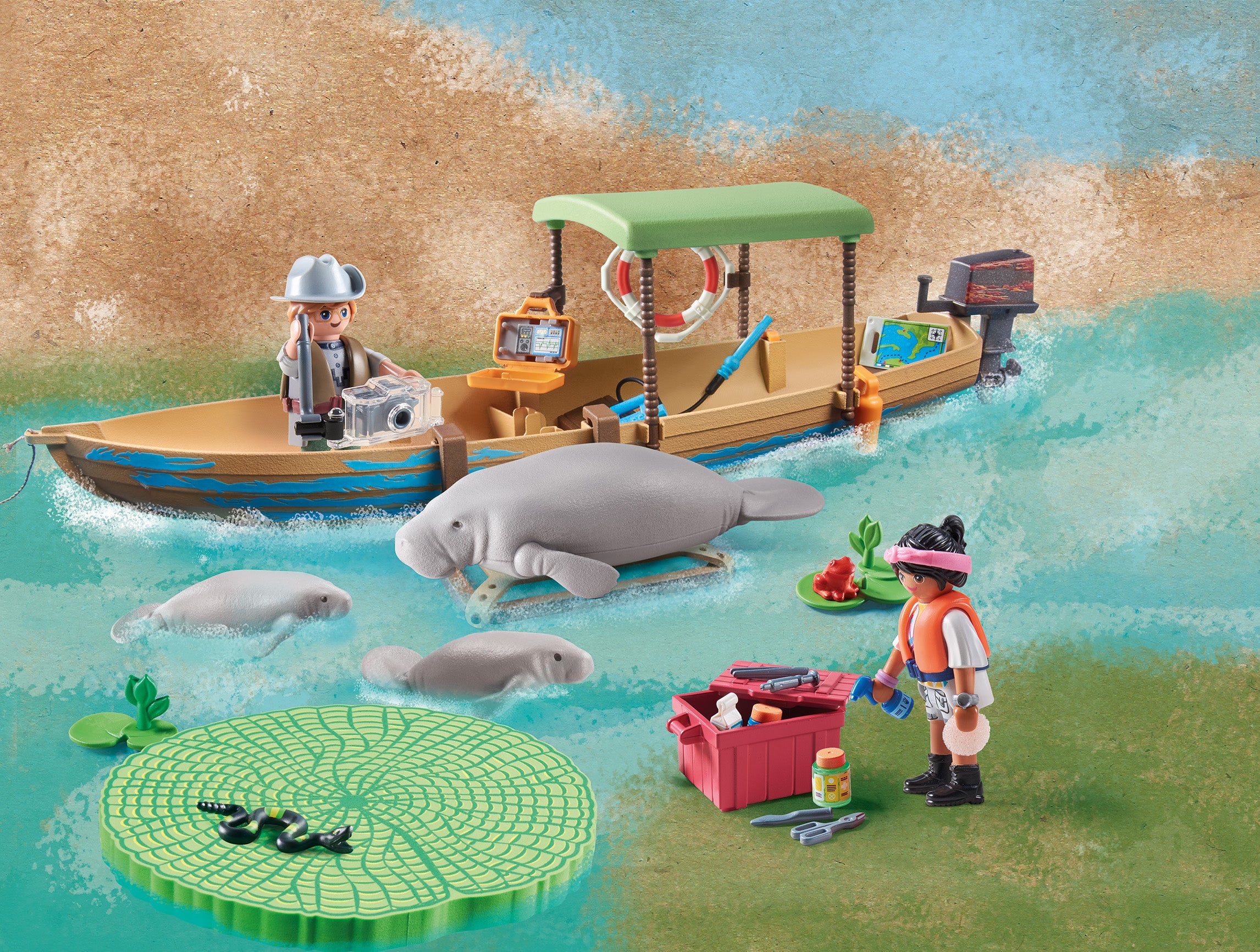 PLAYMOBIL Wiltopia 71403 Excursion to the Animals of America, Sustainable  Toys, from 4 years