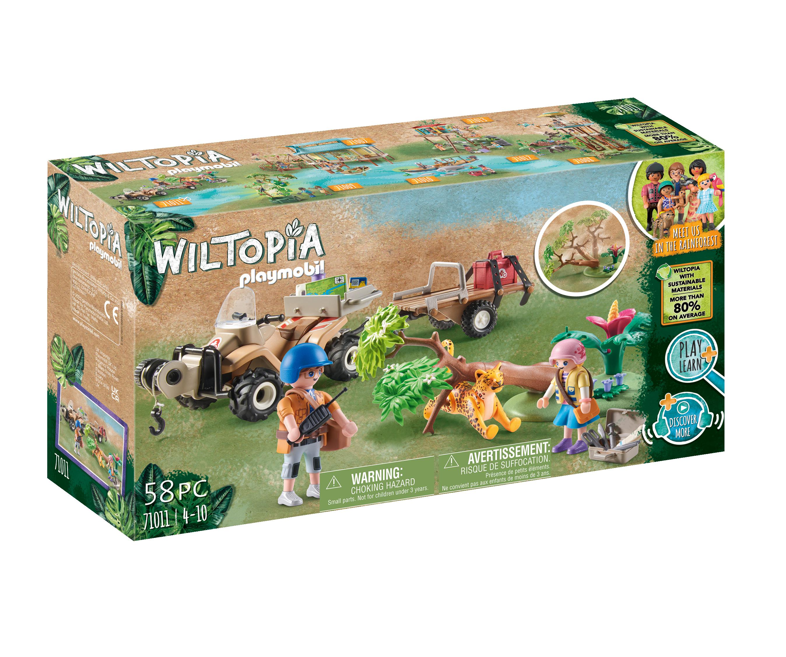 PLAYMOBIL Wiltopia 71403 Excursion to the Animals of America, Sustainable  Toys, from 4 years